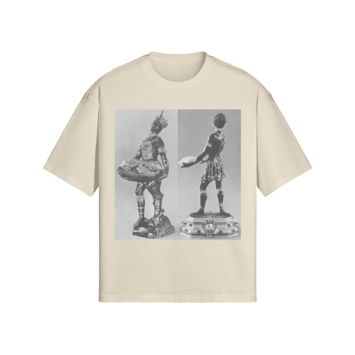 Emerald Indian in B&W Tee - Image 5