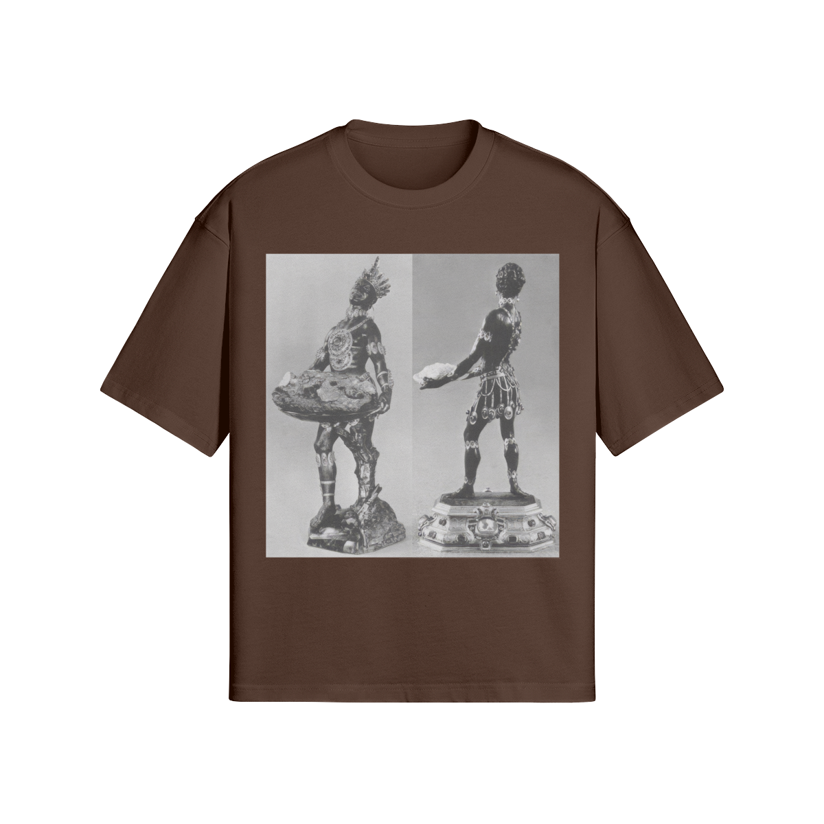 Emerald Indian in B&W Tee - Image 4
